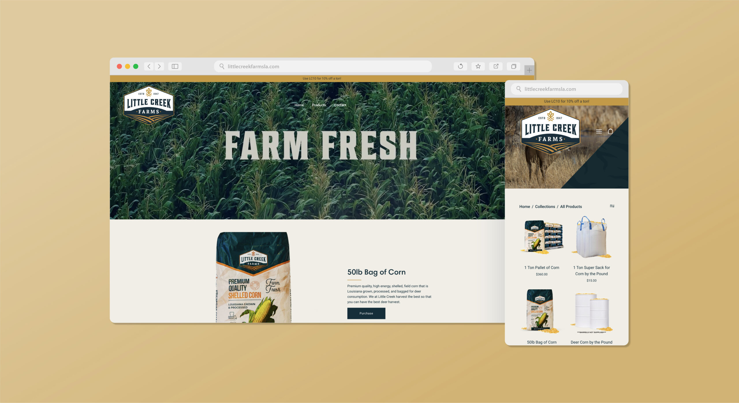 Little Creek Farms Web | SnapMe Creative