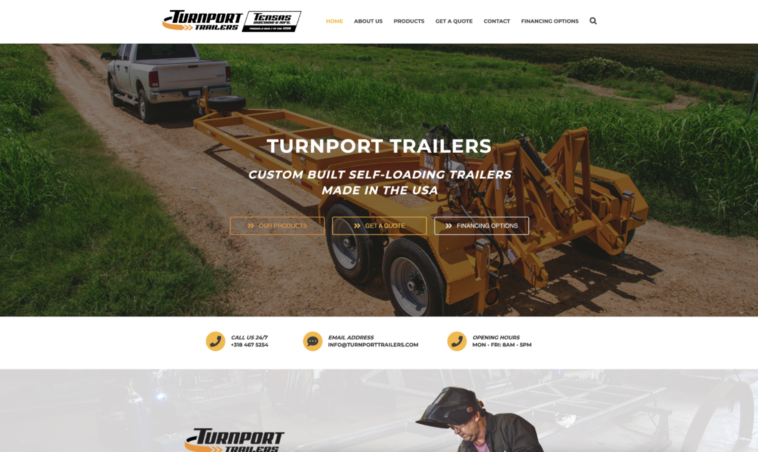 Turnport Trailers Web | SnapMe Creative